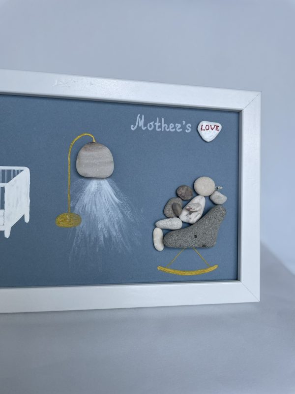 Framed Pebble Picture "Mother..." - Image 4