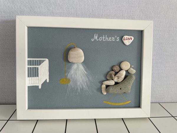 Framed Pebble Picture "Mother..." - Image 5