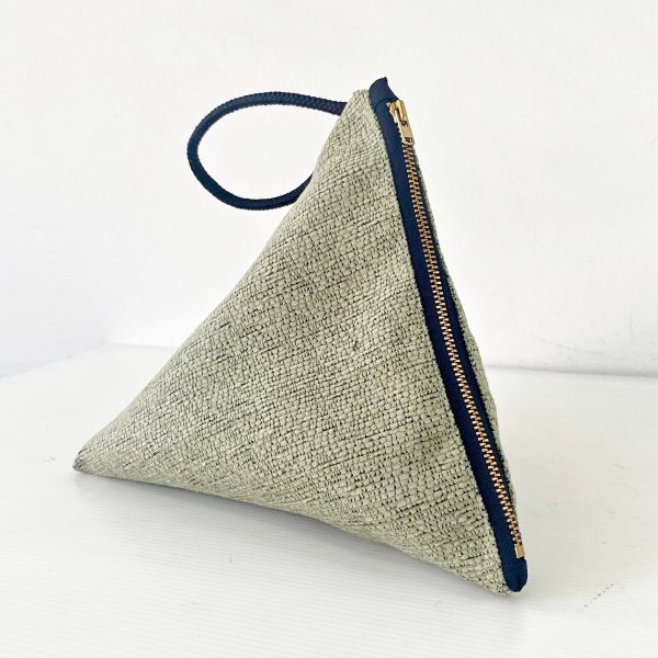 Clutch Bag Pyramid - Mint velvet - Image 2