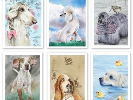 Paws and Wishes: Boxed Set 6 All-Occasion Greeting Cards for Dog Lovers