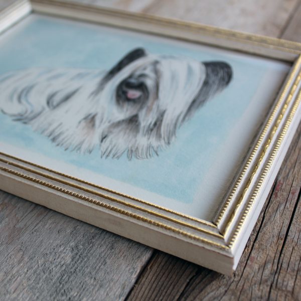 Cute Framed Original Dog Illustration - Image 3
