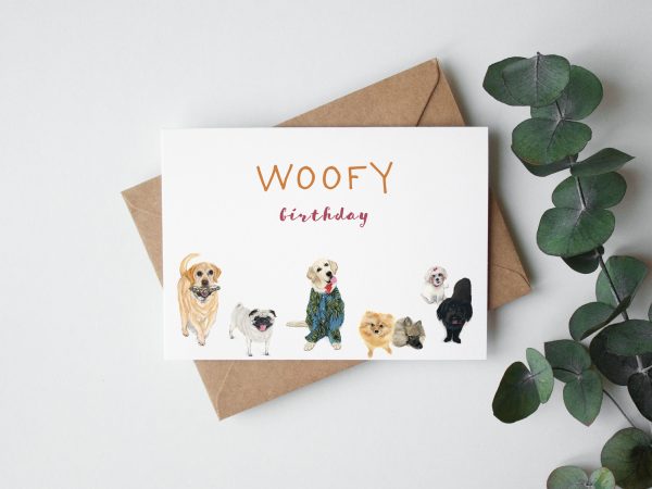 GREETING CARD 'Woofy Birthday'