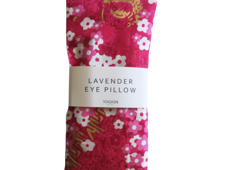 Lavender eye pillow - Pink Daisies Alfred Shaheen fabrics