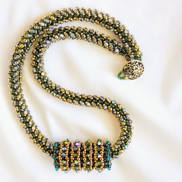 Beaded Necklace with Slider "Carousel"
