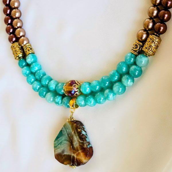 Gemstone Necklace "Lunar Charm" - Image 2