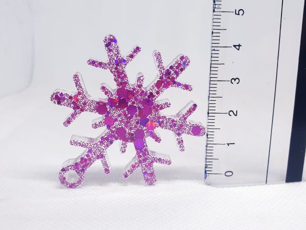 Christmas Ornaments Set 3 pcs - Pink Color (small) - Image 4