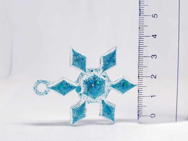 Christmas Ornaments Set 3 pcs - Turquoise Color (small) - Image 3