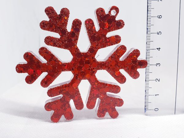 Christmas Ornaments Set 3 pcs - Red Color - Image 4