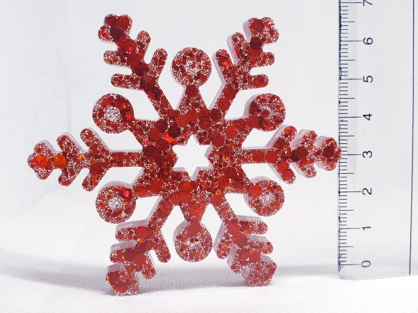 Christmas Ornaments Set 3 pcs - Red Color - Image 3