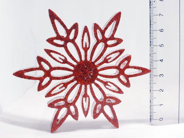 Christmas Ornaments Set 3 pcs - Red Color - Image 2