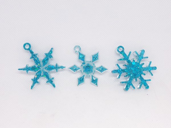 Christmas Ornaments Set 3 pcs - Turquoise Color (small)