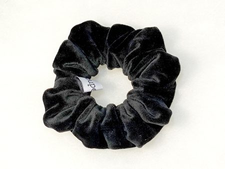 black velvet scrunchie