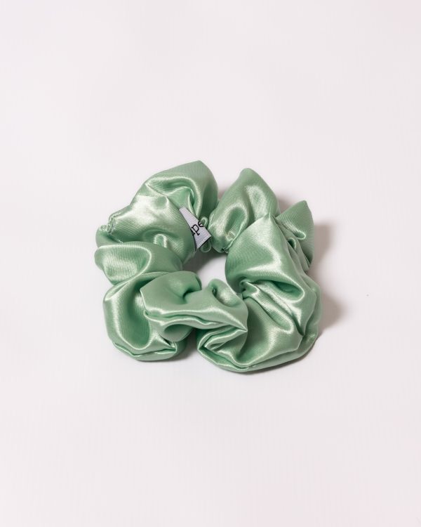 Satin Scrunchie - light green