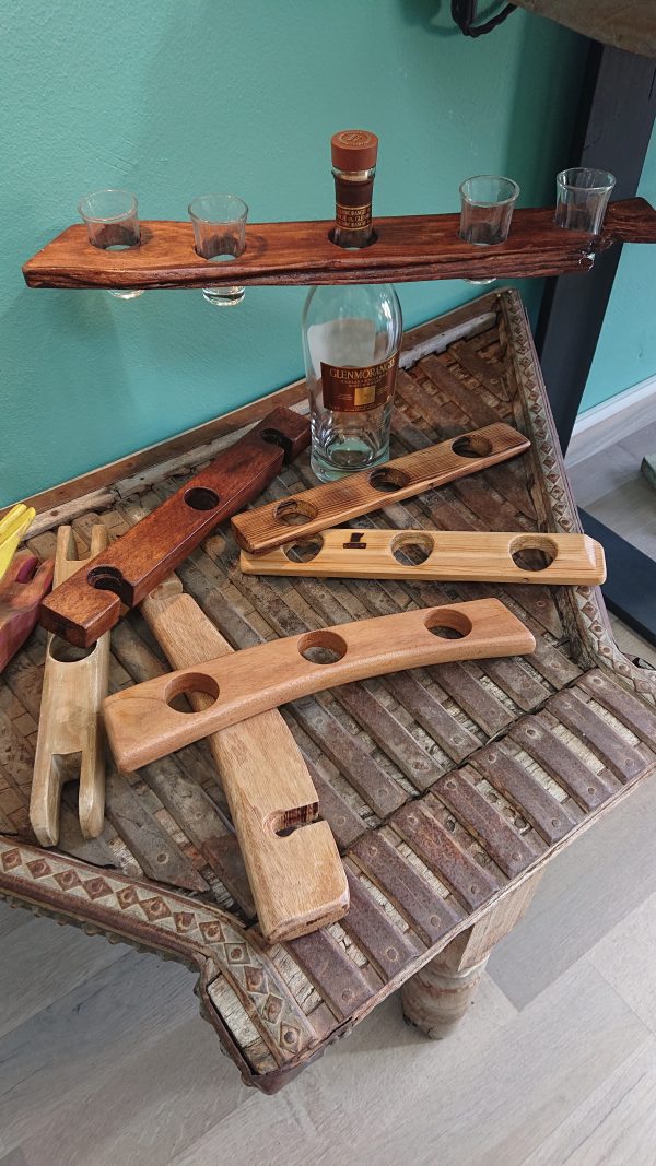 Driftwood Spirit/liquor and shot glass display - Image 2