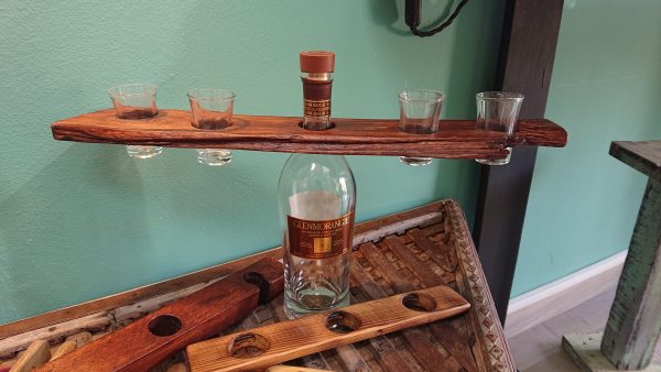 Driftwood Spirit/liquor and shot glass display - Image 3