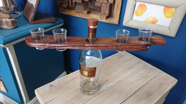 Driftwood Spirit/liquor and shot glass display - Image 7