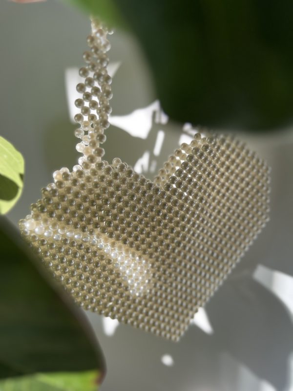 Eros Pearl Heart Handbag - Image 3