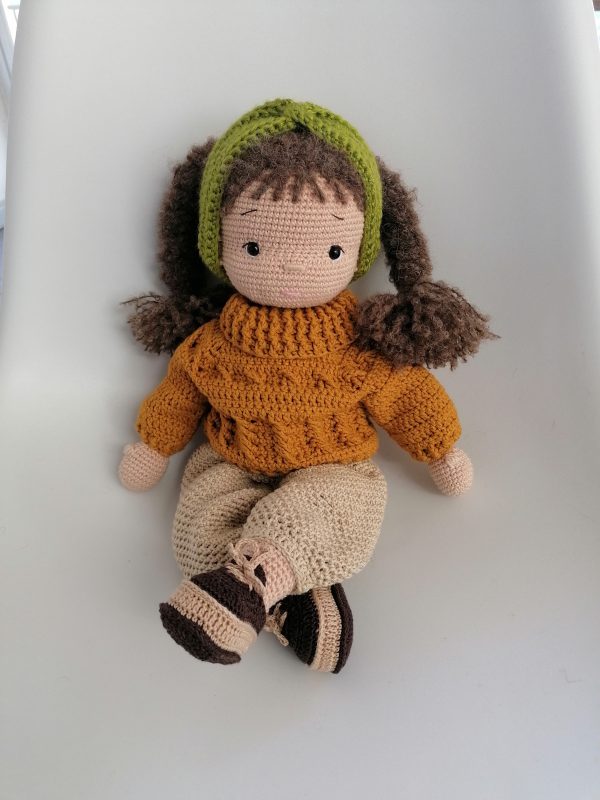 Handmade crocheted winter outfit for Doll Mari - Image 7
