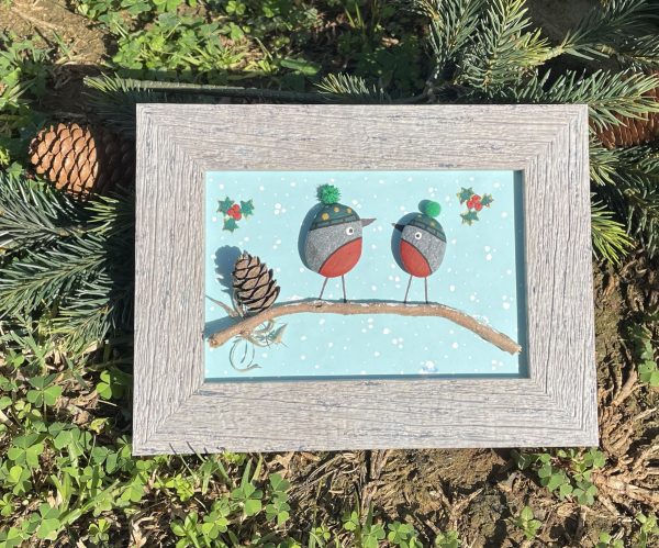 Pebble Art ''Baby, It's Cold Outside...'' - Image 8