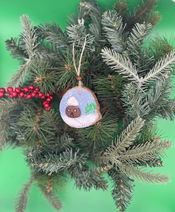 Pebble Ornaments On Wood Slices - Image 23
