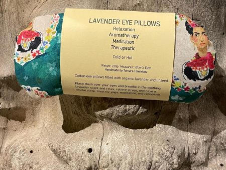 Cotton eye pillows filled with organic lavender and linseed
