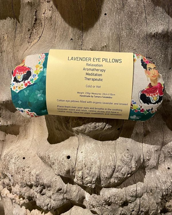 Cotton eye pillows filled with organic lavender and linseed