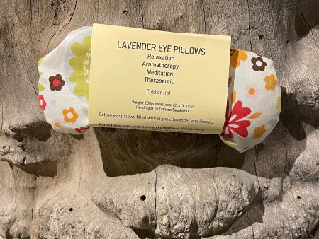 Cotton eye pillows filled with organic lavender and linseed