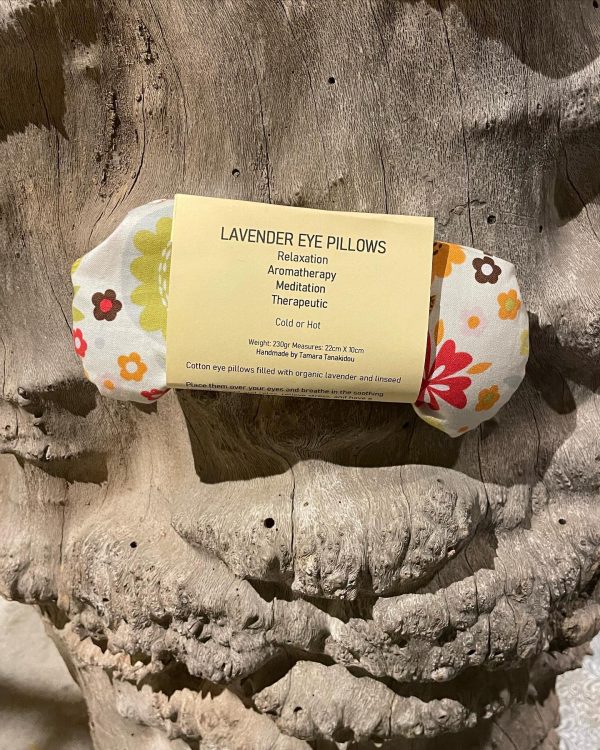 Cotton eye pillows filled with organic lavender and linseed