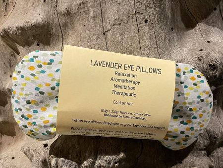 Cotton eye pillows filled with organic lavender and linseed