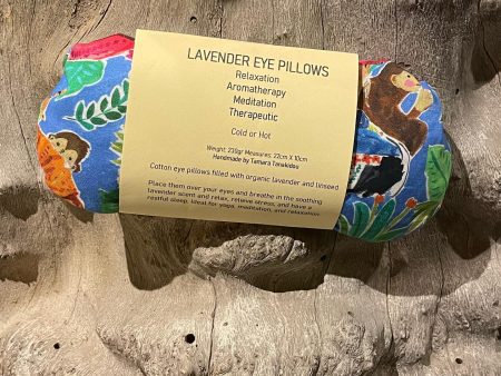 Cotton eye pillows filled with organic lavender and linseed