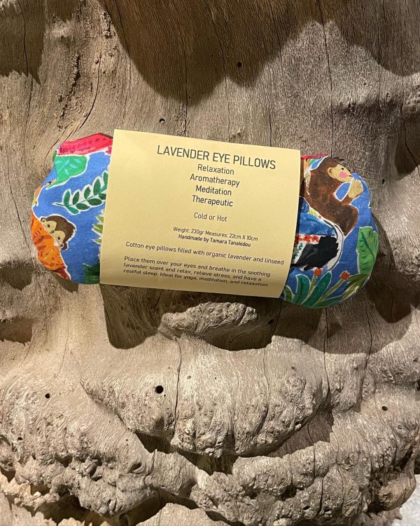 Cotton eye pillows filled with organic lavender and linseed