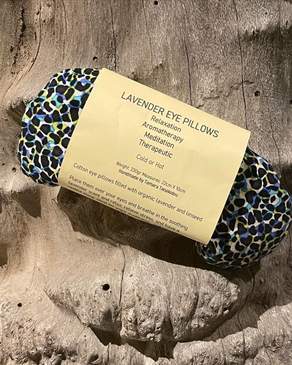 Cotton eye pillows filled with organic lavender and linseed