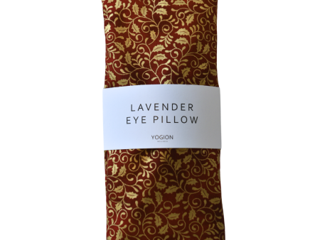 yogion Lavender eye pillow Christmas gold mistletoe