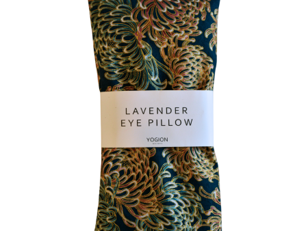 yogion Lavender eye pillow Teal peonies