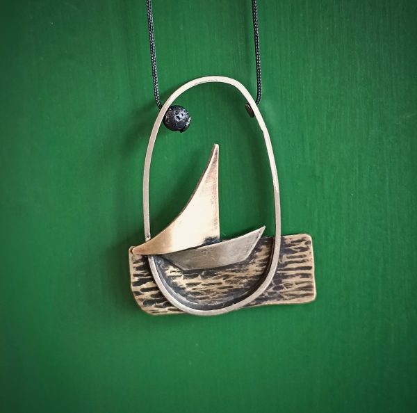 Boat Sail away necklace