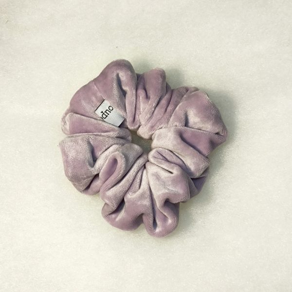 Pink Velvet Scrunchie