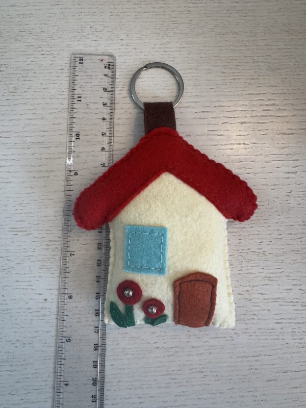 Sweet Felt 'Home' Key Ring Charm