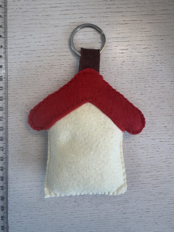 Sweet Felt 'Home' Key Ring Charm - Image 2