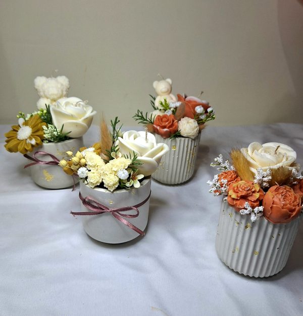 Candles mini flowers box💐