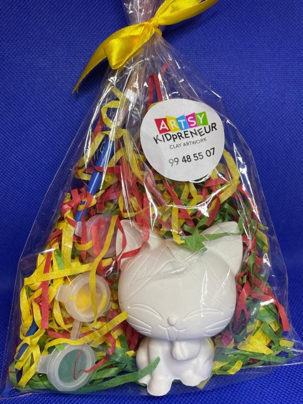 Ceramic Gypsum 3D Cat