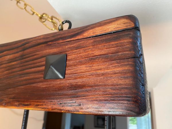 Hanging Pendant Light Rustic Solid Wood - Image 5