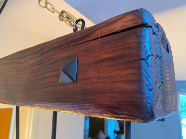 Hanging Pendant Light Rustic Solid Wood - Image 9