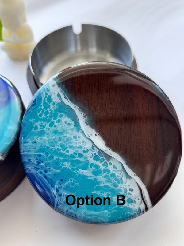 Ocean resin ashtray - Image 3
