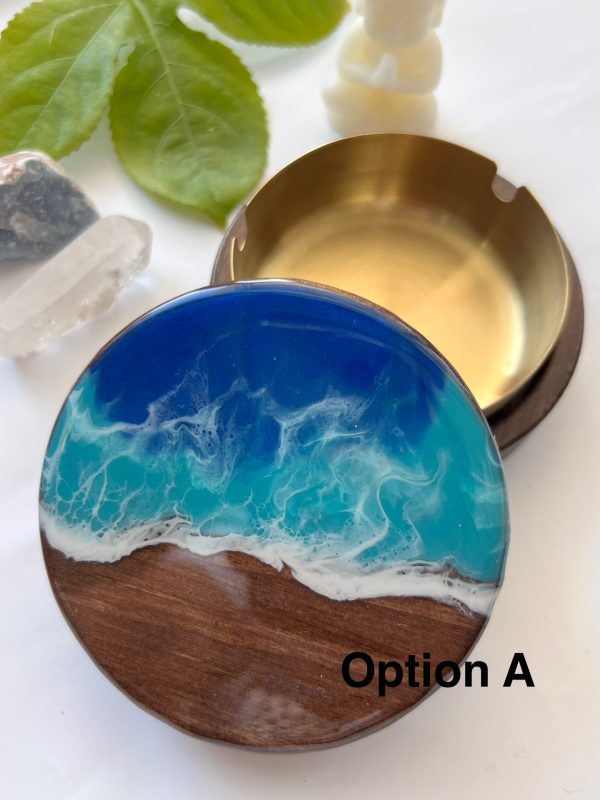 Ocean resin ashtray - Image 2
