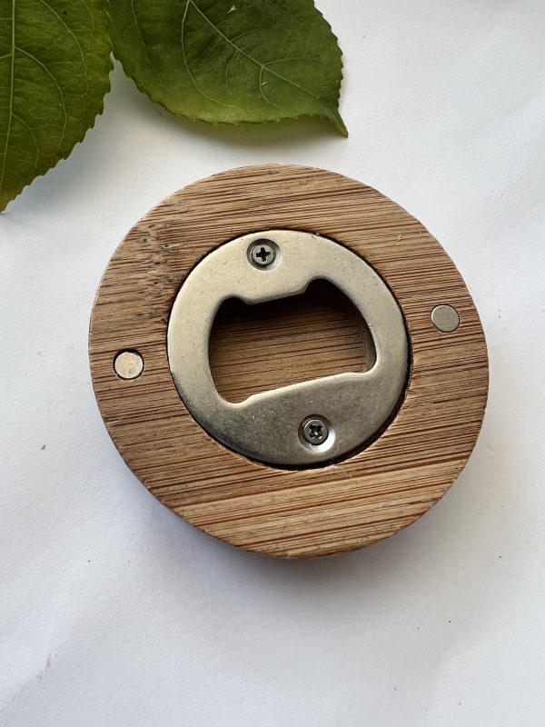 Ocean inspired resin and wood fridge magnet bottle opener. - Image 2