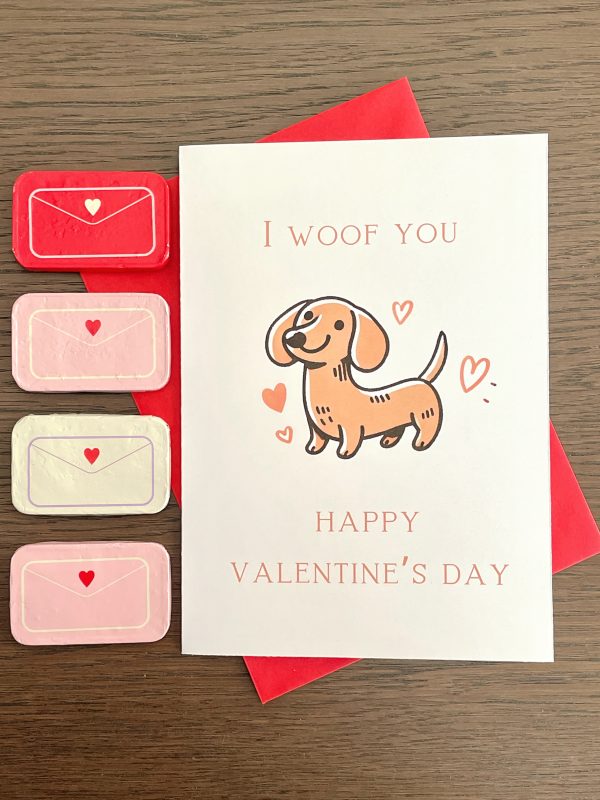 valentines day card dog