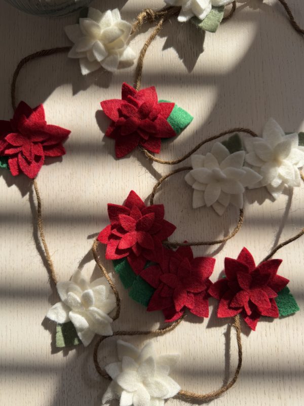 Elegant Felt Flower Garland - 2 available