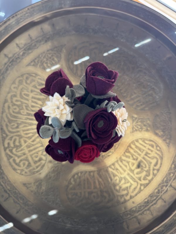 Elegant Felt Flower Pot - Roses - Image 3