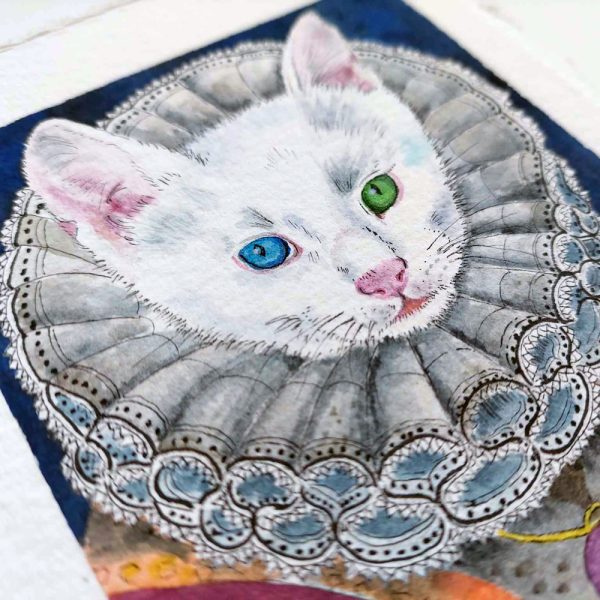 Funny Royal Pet Custom Hand Painted Watercolour Painting - Image 5