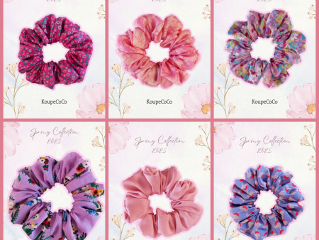 spring scrunchies